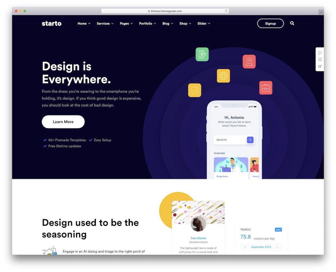 starto Startup-WordPress-Theme