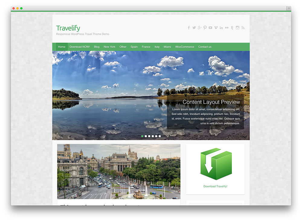 travelify travel tema wordpress