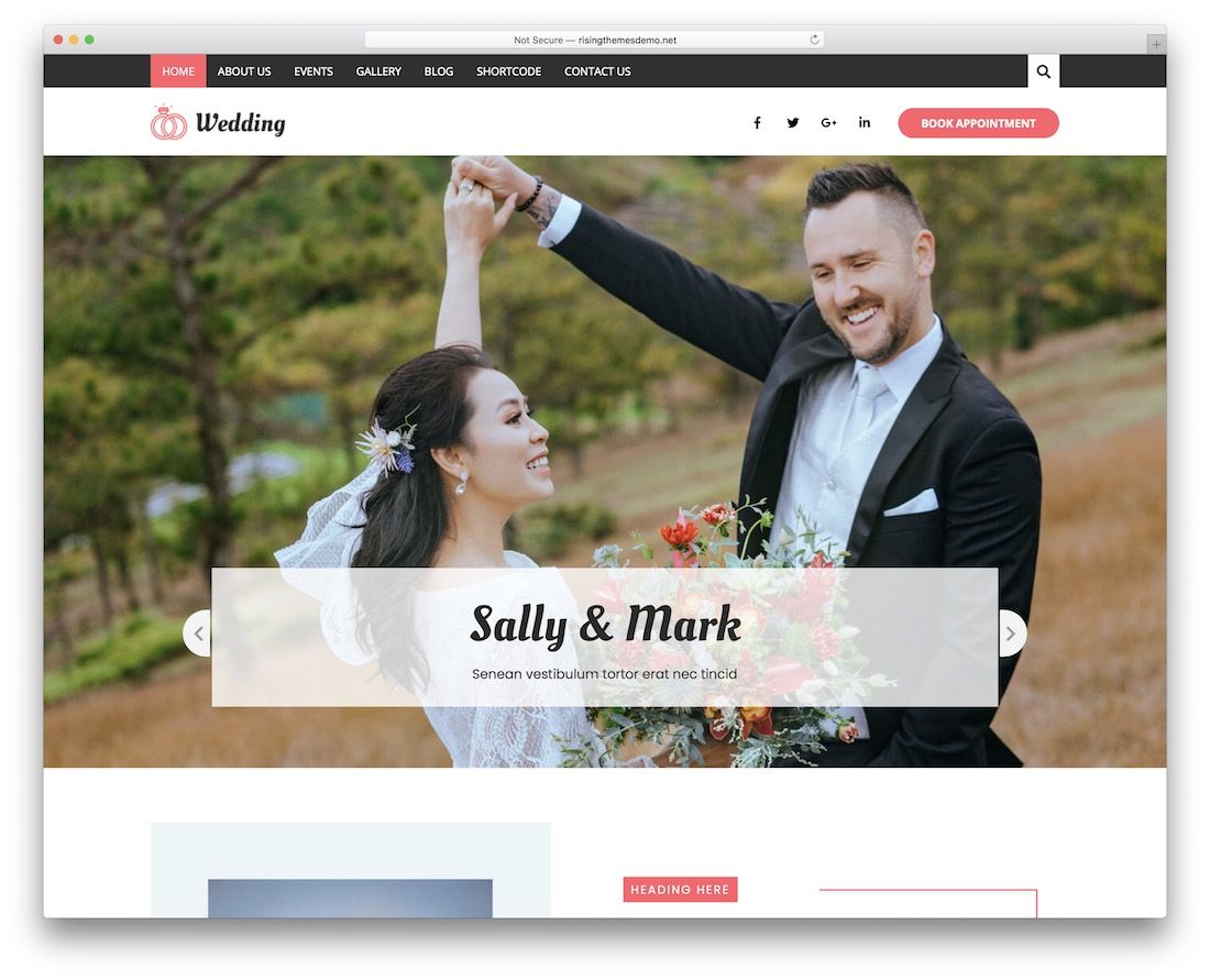 mireasă gratuit wordpress tema nunta