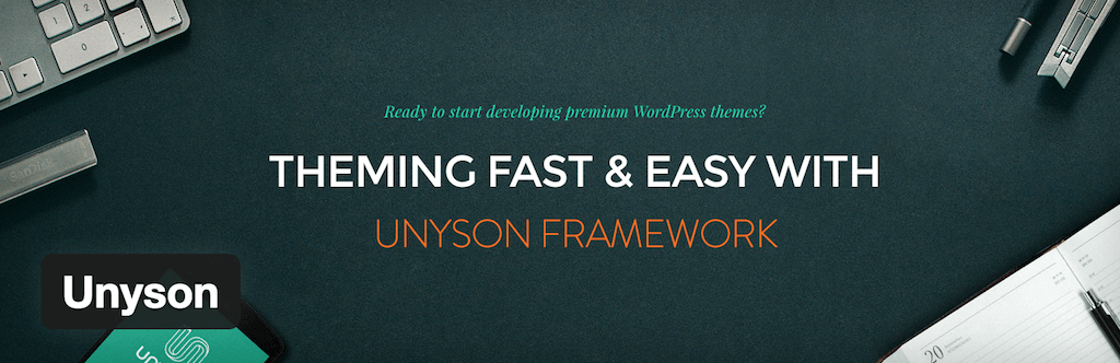 Unyson - ملحقات WordPress
