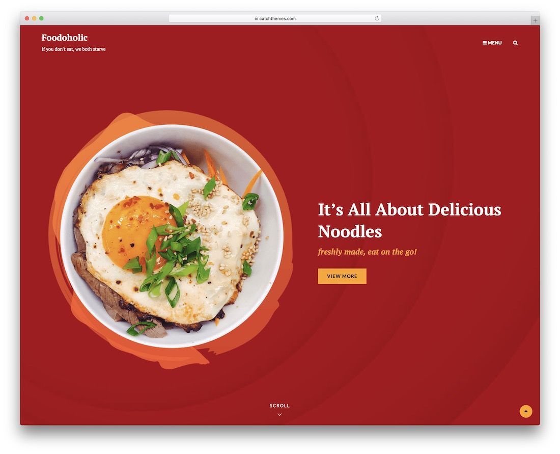tema de wordpress para restaurante gratuito foodoholic