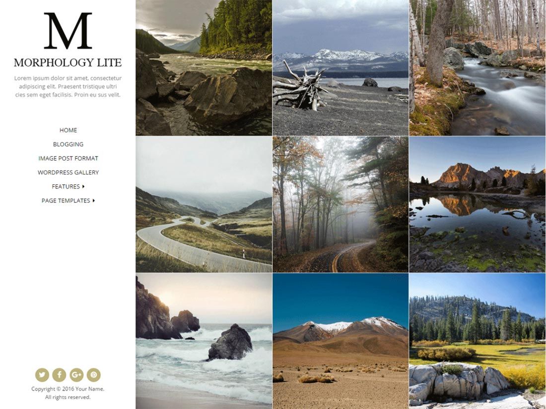 tema wordpress galleria gratuito