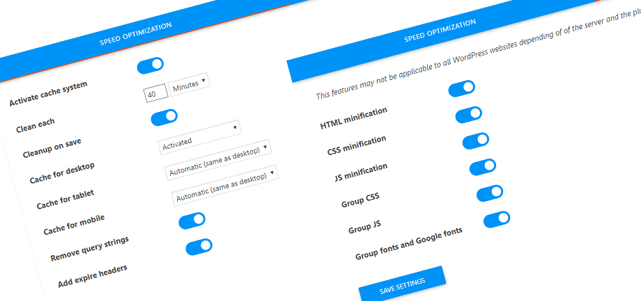 WP Speed of Light - Melhor plugin para acelerar seu site WordPress WP Speed of Light Feature - Full WordPress Optimization