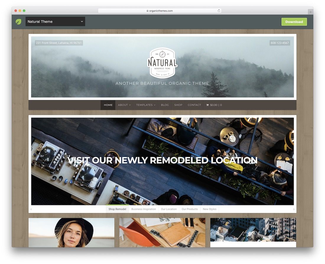 tema wordpress gratuito lite naturale