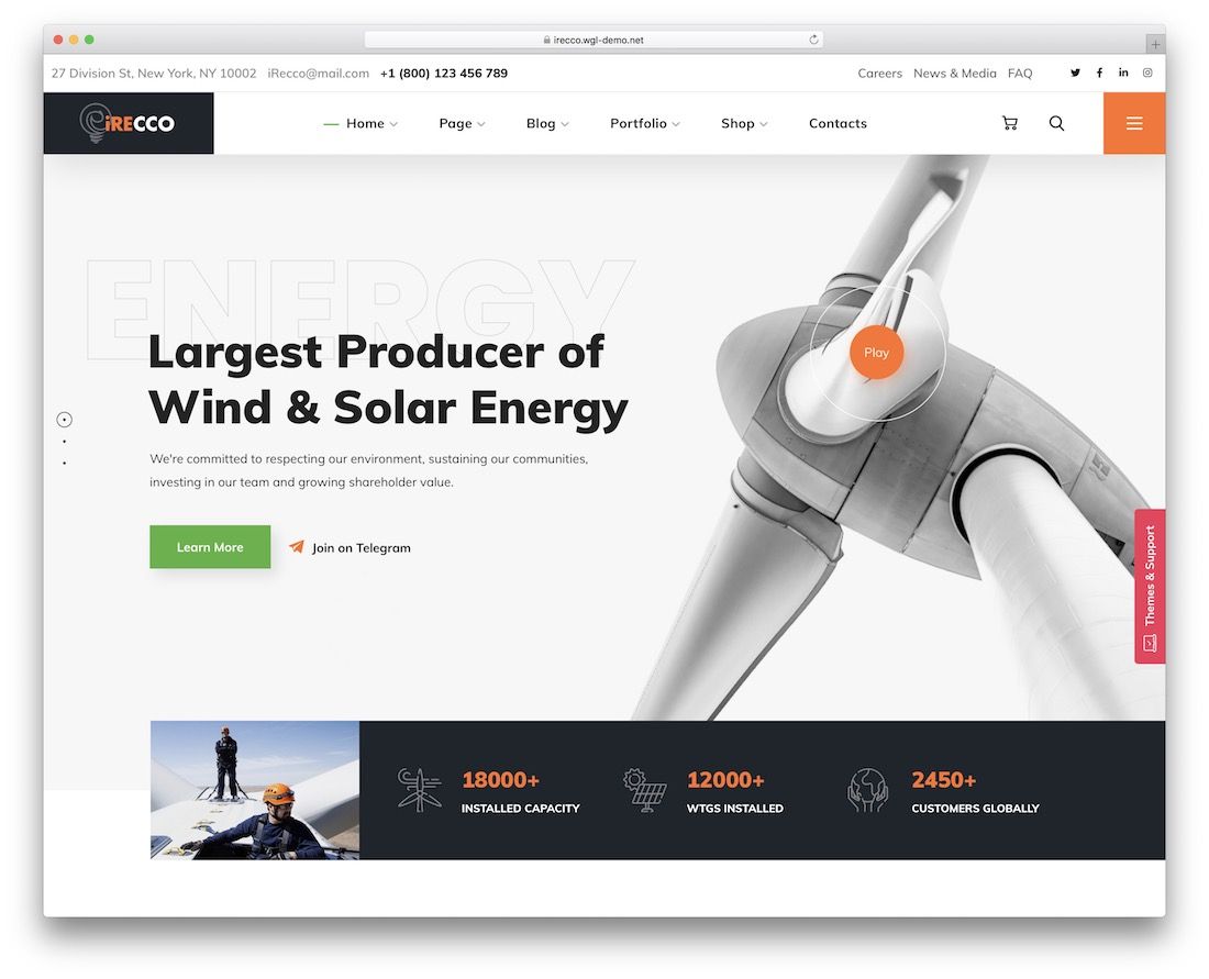 irecco 本地業務 wordpress 主題