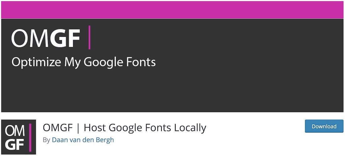 omgf wordpress özel yazı tipleri