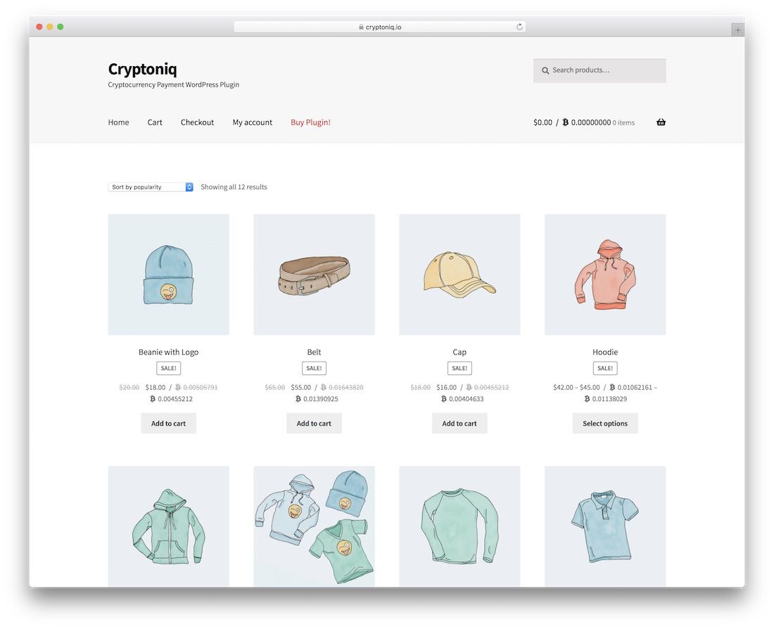plugin wordpress de crypto-monnaie cryptoniq