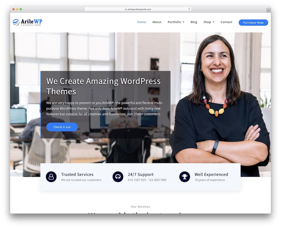 arilewp бесплатная тема WordPress для юристов