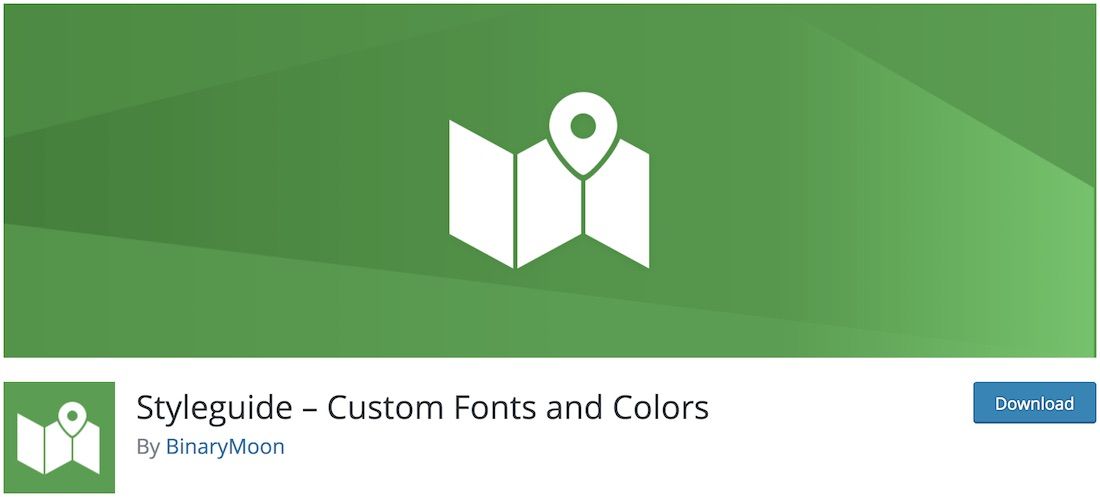 plug-in de police styleguide wordpress