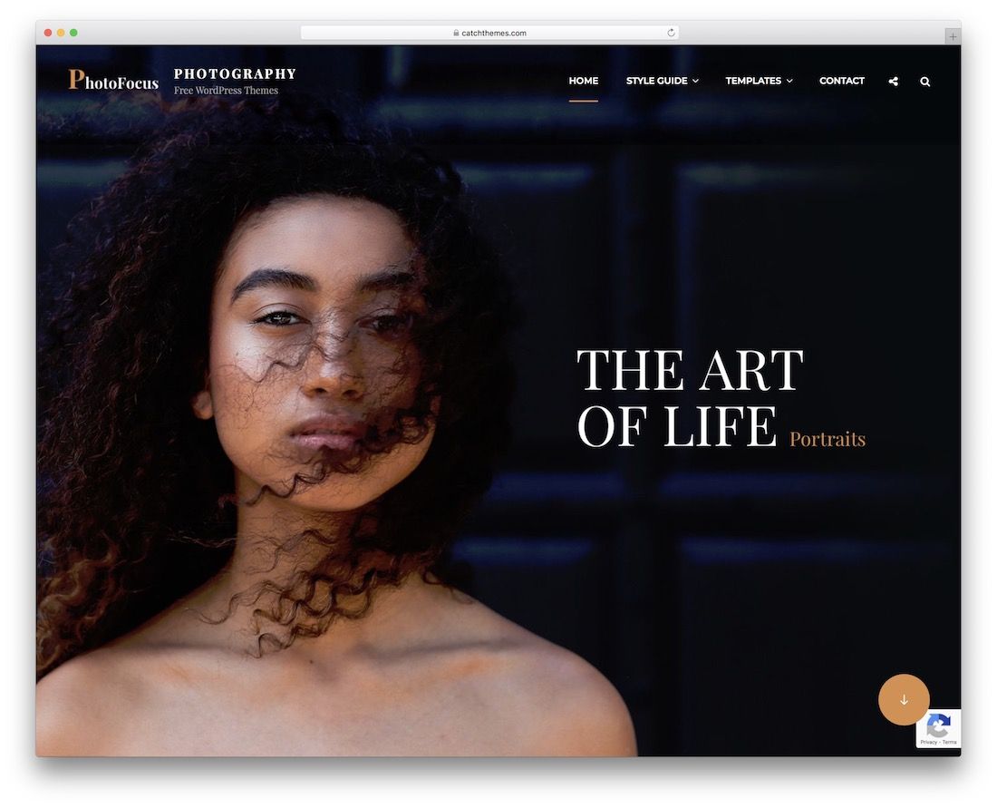 Photofocus kostenloses Vollbild-WordPress-Theme