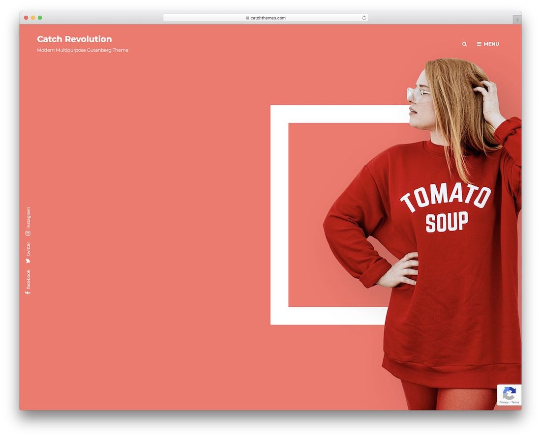 Fang Revolution kostenloses Vollbild-WordPress-Theme