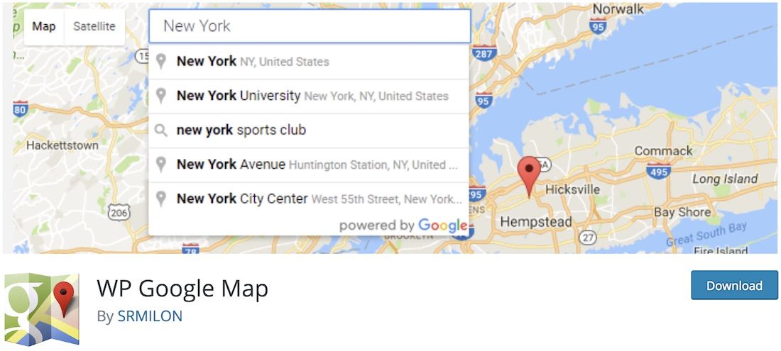 gmap 嵌入谷歌地圖插件