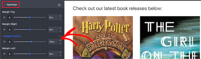 CSS Hero zmienia dolny margines CSS Hero change bottom margin