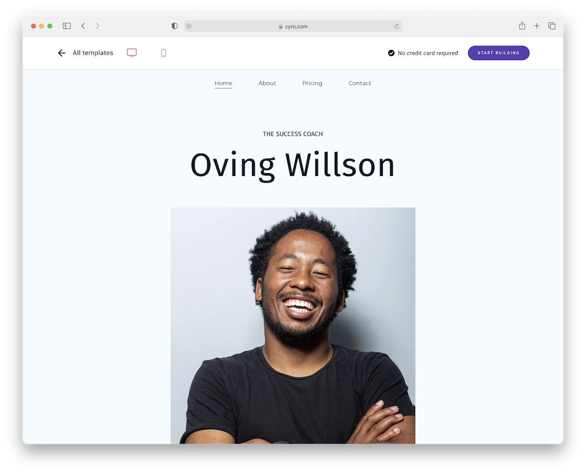 plantilla de sitio web simple