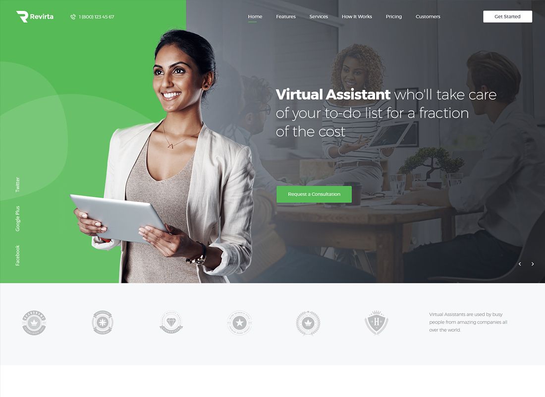 Revirta | Motyw WordPress Wirtualny Asystent