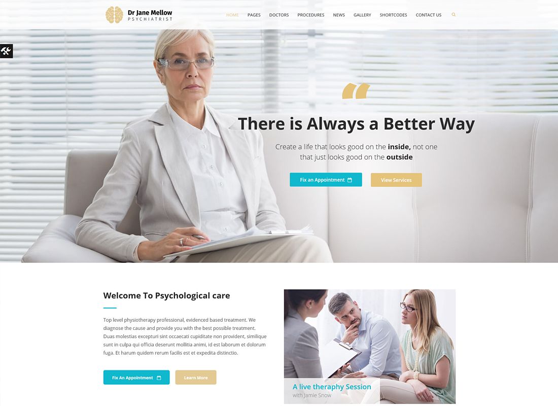 Psychoterapeuta | Psycholog, Doradztwo Motyw WordPress