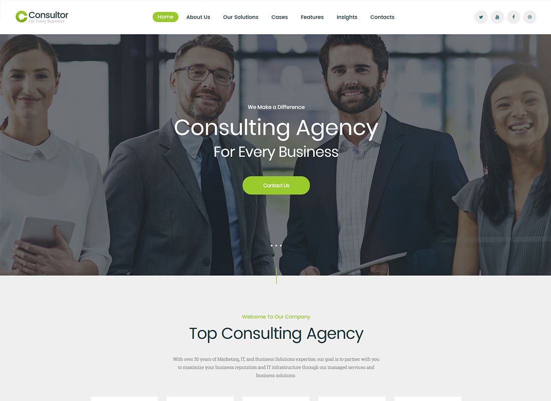 Konsultant | Motyw WordPress do doradztwa biznesowego
