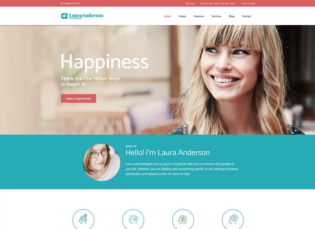Psycholog | Terapia i doradztwo Motyw WordPress