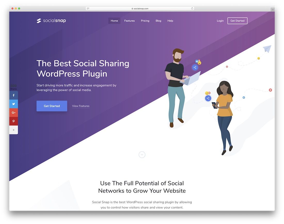 plugin de partage social social snap