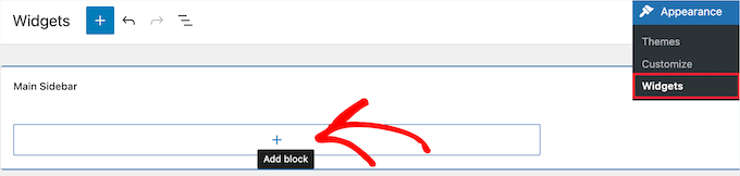 새 위젯 블록 추가 Add new widget block