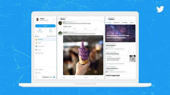 最高のソーシャルメディア管理ツール:tweetdeck