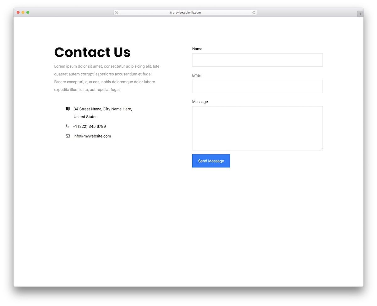formulaire de contact 12