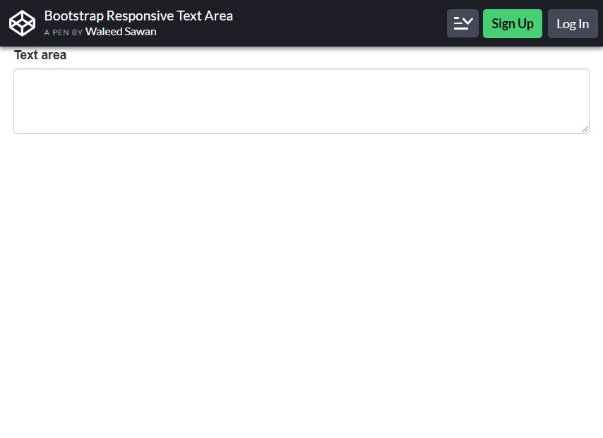 bootstrap textareas