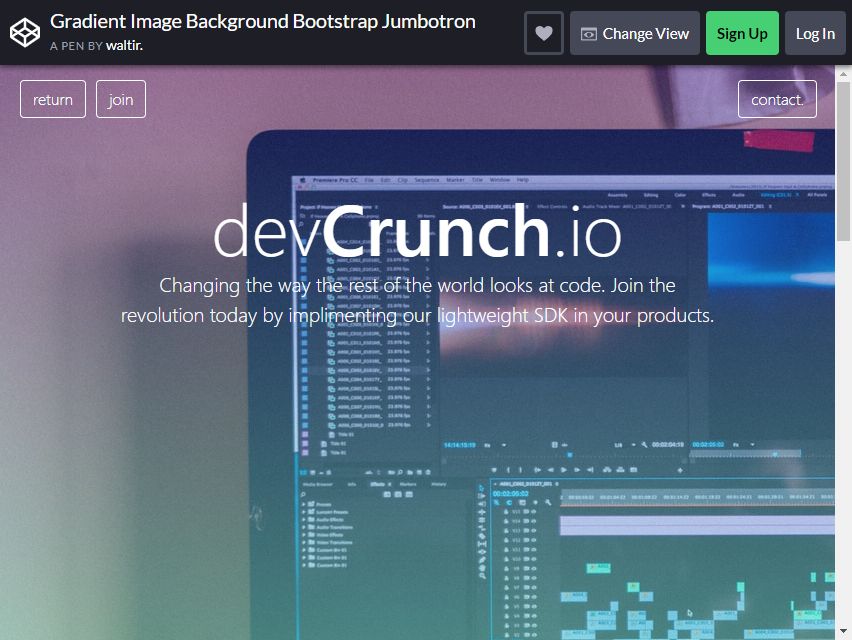 bootstrap jumbotron