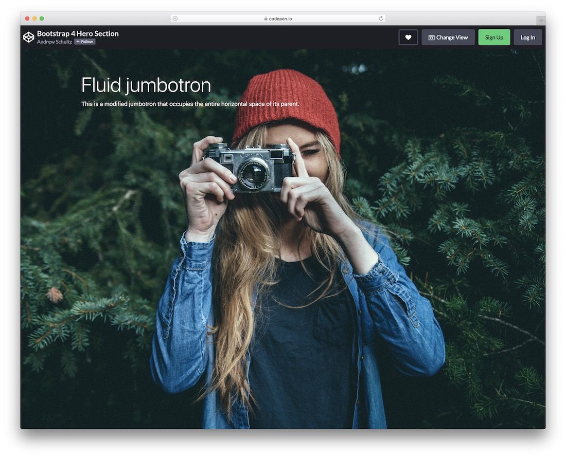 bootstrap 4 bagian pahlawan jumbotron