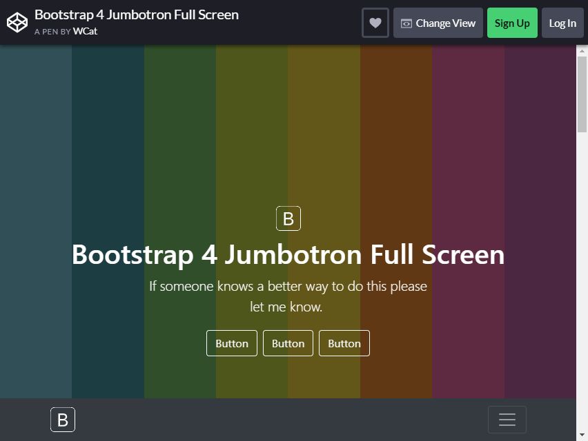 bootstrap jumbotron
