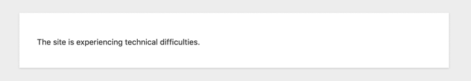 Situs Ini Mengalami Kesulitan Teknis Pesan Kesalahan This Site Is Experiencing Technical Difficulties Error Message