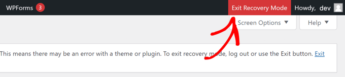 Keluar dari Mode Pemulihan Exit Recovery Mode