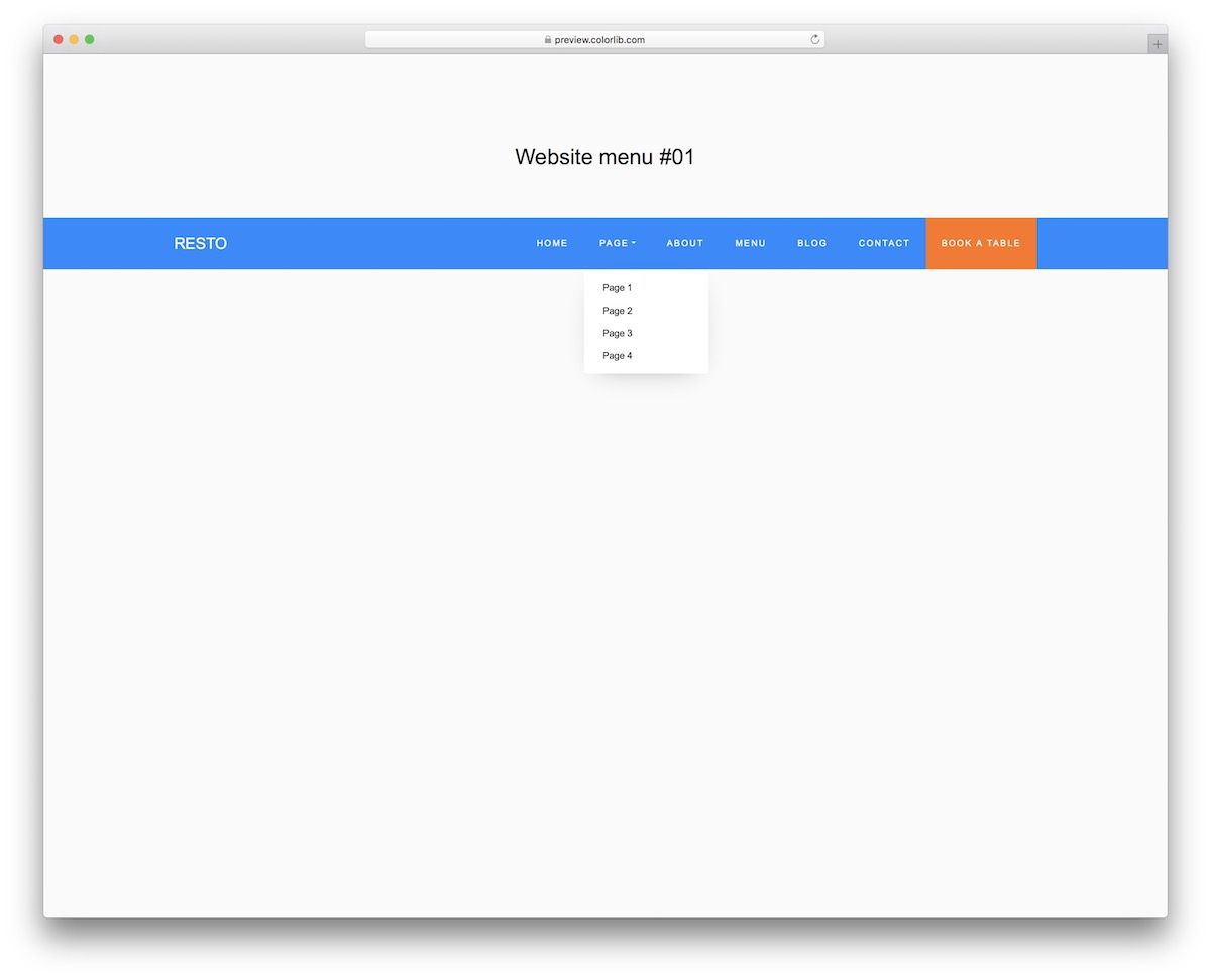 menu situs web 11