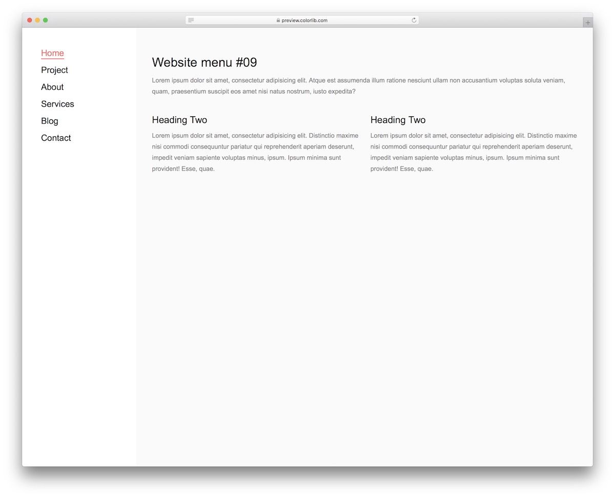 menu situs web 19