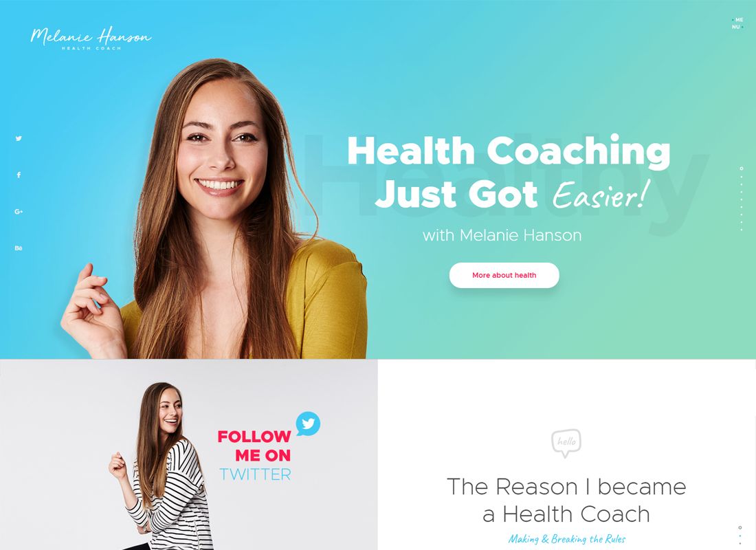 Melanie Hanson | Blog Pelatih Kesehatan & Majalah Gaya Hidup Tema WordPress