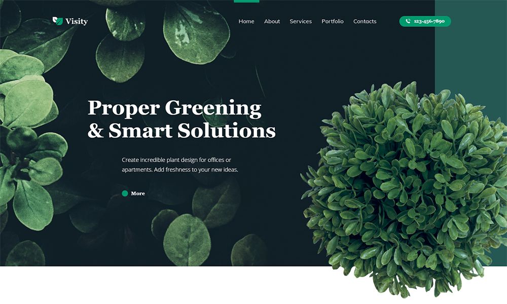 Visity - 带有 Elementor WordPress 主题的景观设计