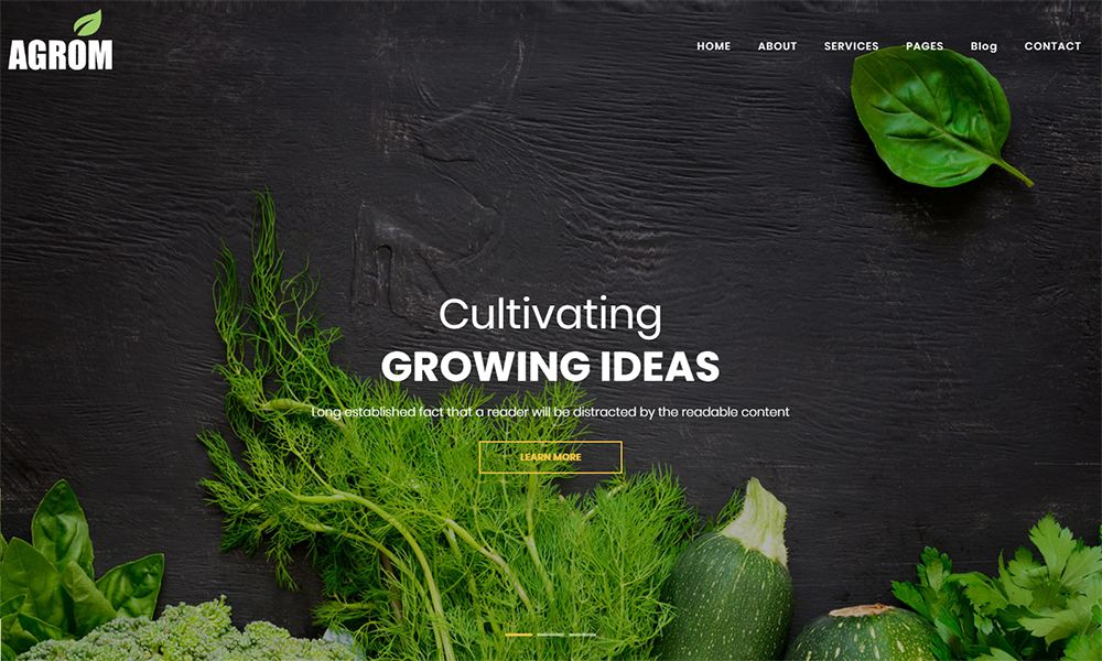 Agrom - 有机和农业食品 WordPress 主题
