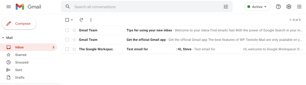 อินเทอร์เฟซของ Gmail