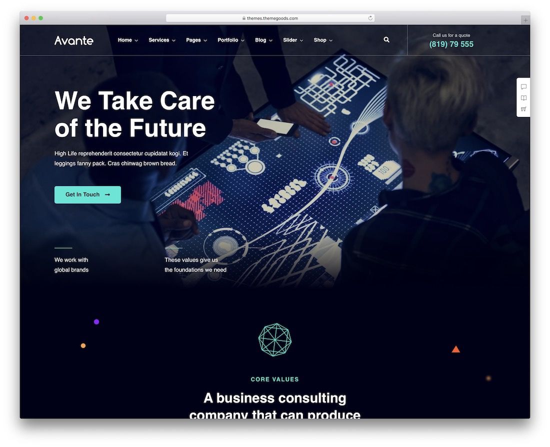 avante tema wordpress baru