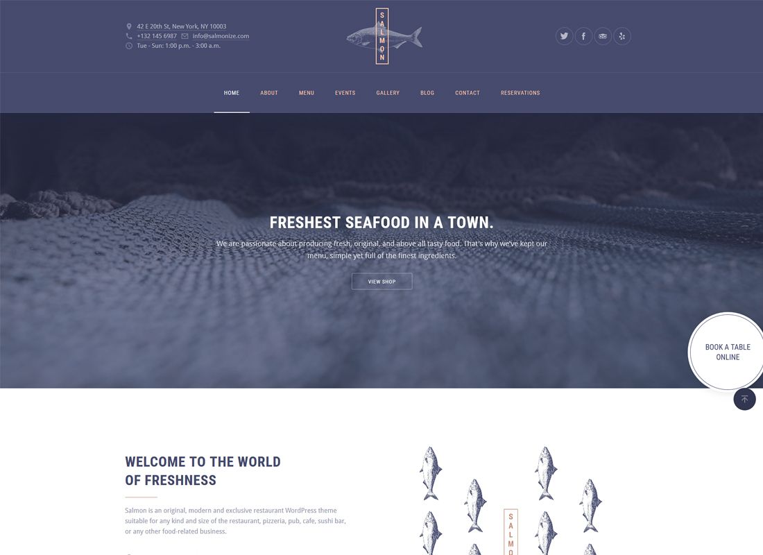 Somon — Restoran WordPress Teması
