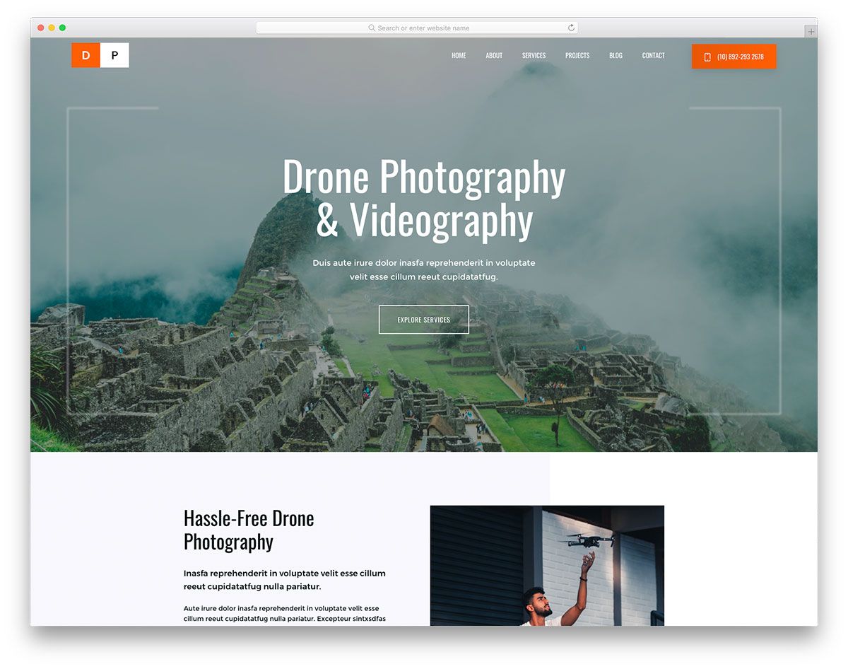 Template Gratis DronPhotography