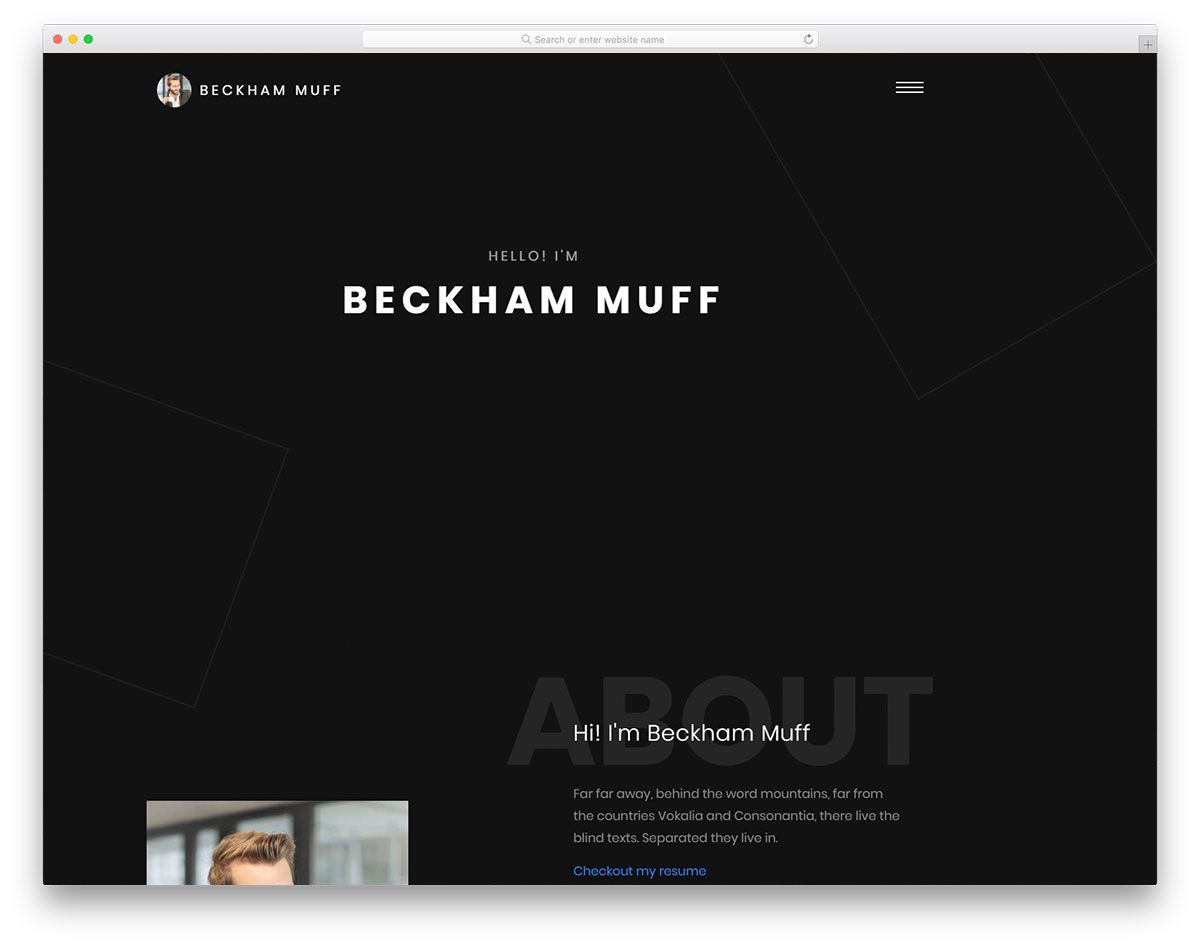 templat gratis beckham