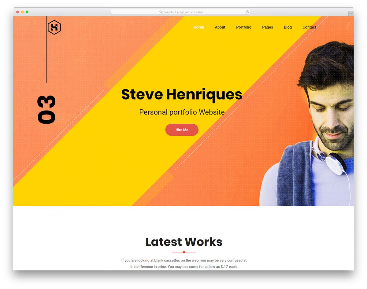 template gratis steve