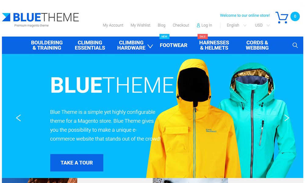 Tema Snowboarding Magento
