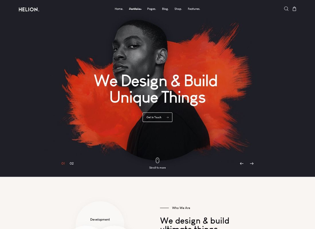Helion - ผลงานสร้างสรรค์ส่วนบุคคล WordPress Theme + Store