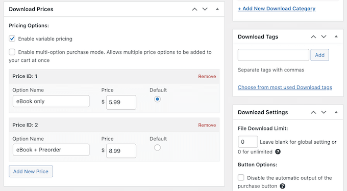 WordPress에서 eBook에 대한 가변 가격 책정 만들기 Creating variable pricing for an ebook in WordPress