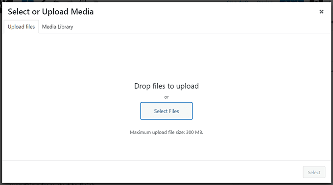 미디어 라이브러리에 파일 업로드 upload file to the media library