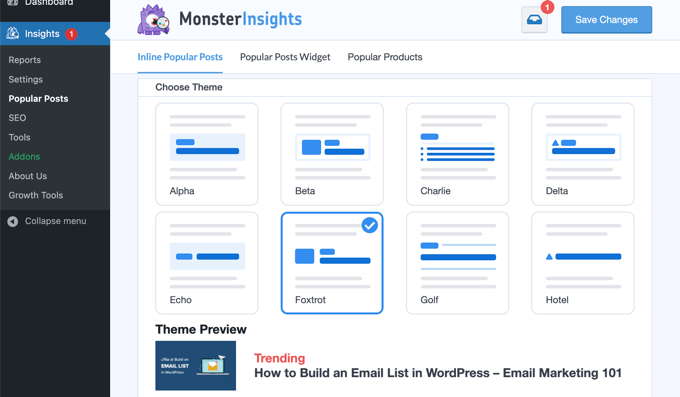 Widget Kiriman Populer MonsterInsights MonsterInsights Popular Posts Widget