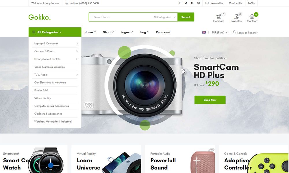 Gokko - Wielozadaniowy motyw WooCommerce target=