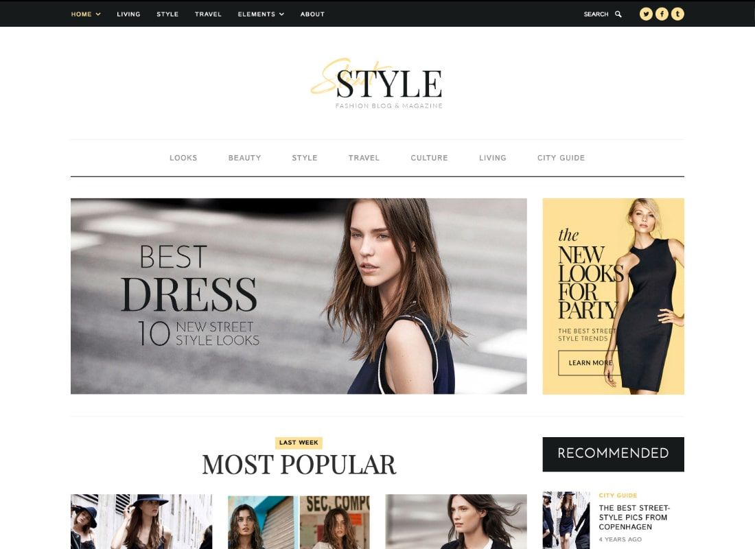 Gaya Jalanan | Tema WordPress Blog Pribadi Fashion & Gaya Hidup